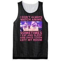 Funny Retro I Don't Always Watch Anime Anime Fan Mesh Reversible Basketball Jersey Tank