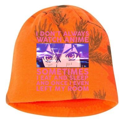 Funny Retro I Don't Always Watch Anime Anime Fan Kati - Camo Knit Beanie