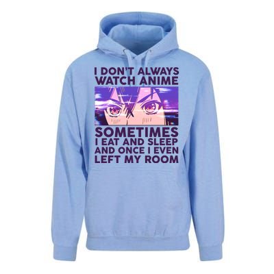 Funny Retro I Don't Always Watch Anime Anime Fan Unisex Surf Hoodie