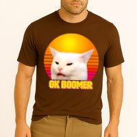 Funny Retro Table Cat OK Boomer Meme Cooling Performance Crew T-Shirt