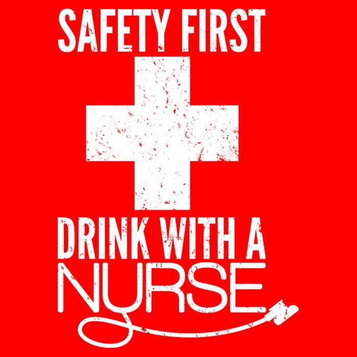 Funny Safety First Drink With A Nurse Zip Tote Bag