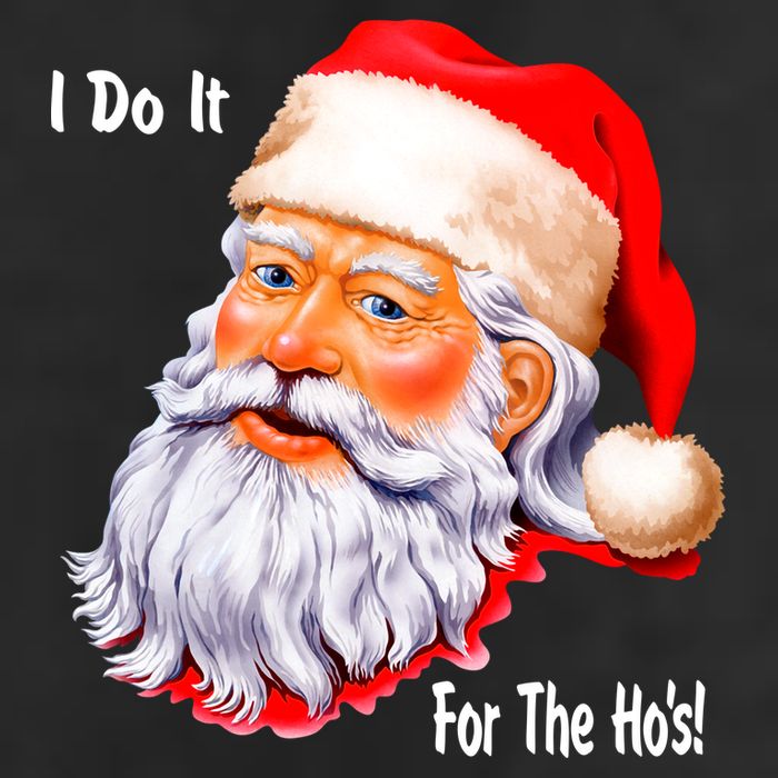 Funny Santa Claus I Do It For The HO'S Christmas Cool Comfort Performance Bucket Hat