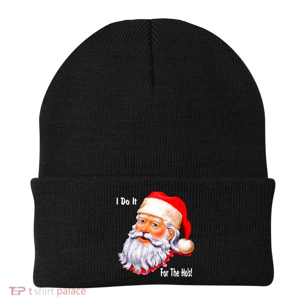 Funny Santa Claus I Do It For The HO'S Christmas Beanie