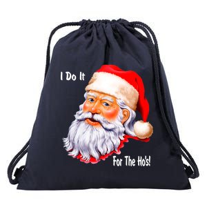 Funny Santa Claus I Do It For The HO'S Christmas Drawstring Bag