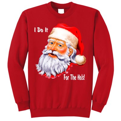 Funny Santa Claus I Do It For The HO'S Christmas Sweatshirt