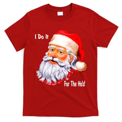 Funny Santa Claus I Do It For The HO'S Christmas T-Shirt