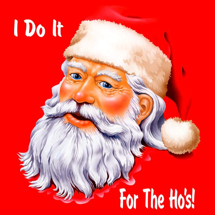 Funny Santa Claus I Do It For The HO'S Christmas Tall T-Shirt