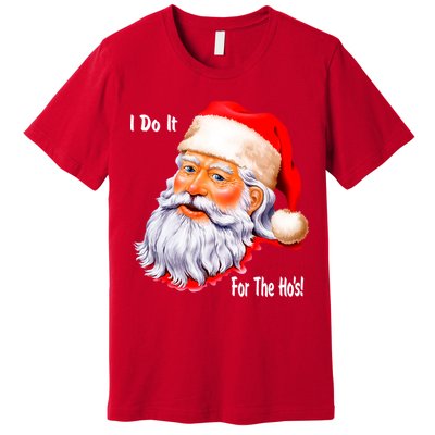 Funny Santa Claus I Do It For The HO'S Christmas Premium T-Shirt