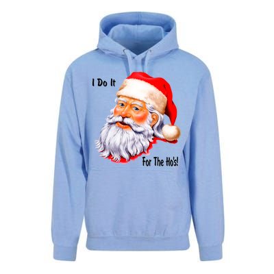 Funny Santa Claus I Do It For The HO'S Christmas Unisex Surf Hoodie