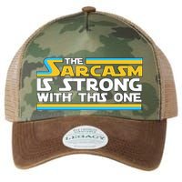 Funny Sarcasm Is Strong With This One Spoof Legacy Tie Dye Trucker Hat