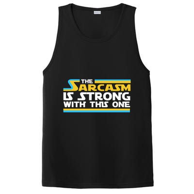 Funny Sarcasm Is Strong With This One Spoof PosiCharge Competitor Tank