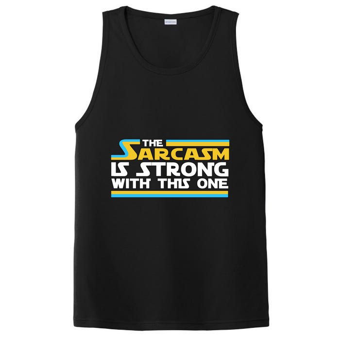 Funny Sarcasm Is Strong With This One Spoof PosiCharge Competitor Tank