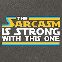 Funny Sarcasm Is Strong With This One Spoof Cotton Canvas Backpack