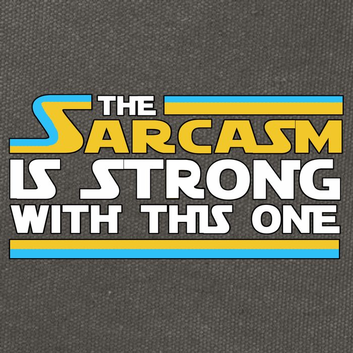 Funny Sarcasm Is Strong With This One Spoof Cotton Canvas Backpack