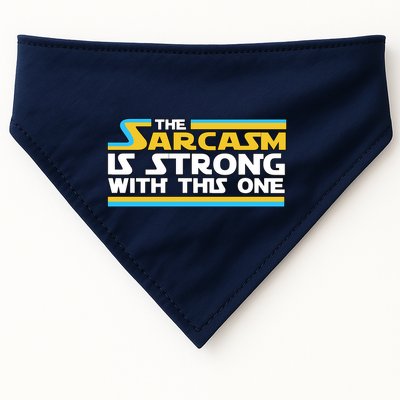 Funny Sarcasm Is Strong With This One Spoof USA-Made Doggie Bandana