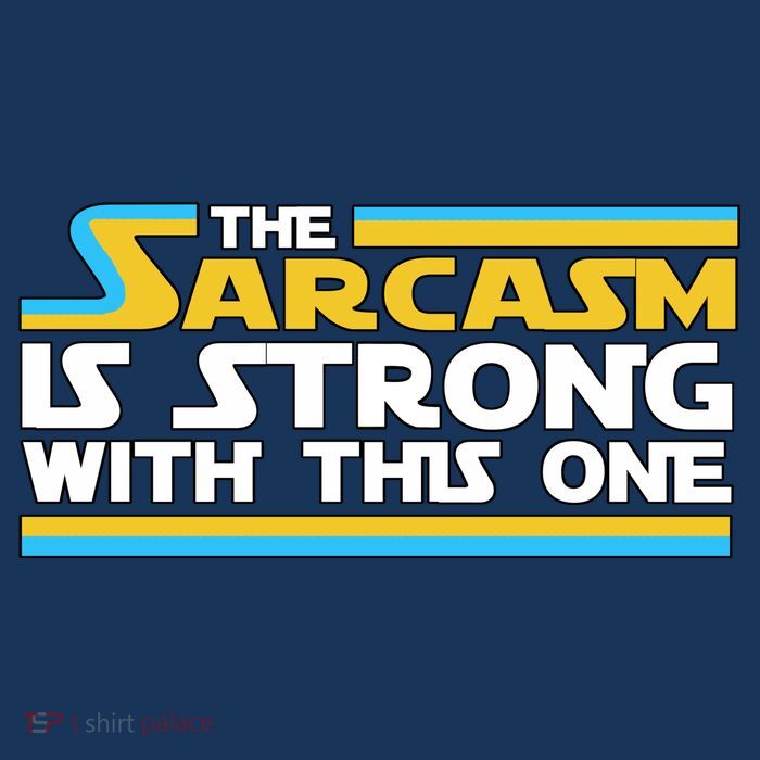 Funny Sarcasm Is Strong With This One Spoof Youth Performance Sprint T-Shirt
