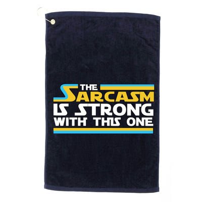 Funny Sarcasm Is Strong With This One Spoof Golf Towel