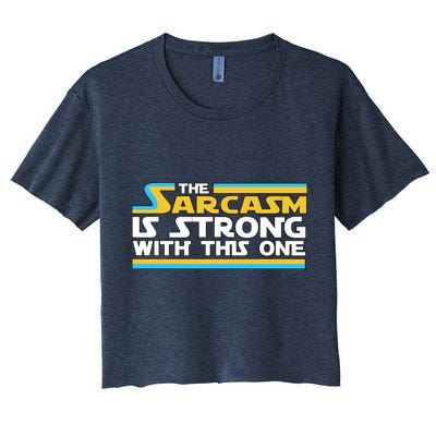 Funny Sarcasm Is Strong With This One Spoof Crop Top