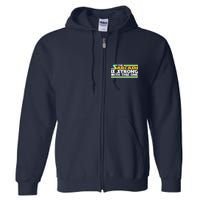 Funny Sarcasm Is Strong With This One Spoof Full Zip Hoodie