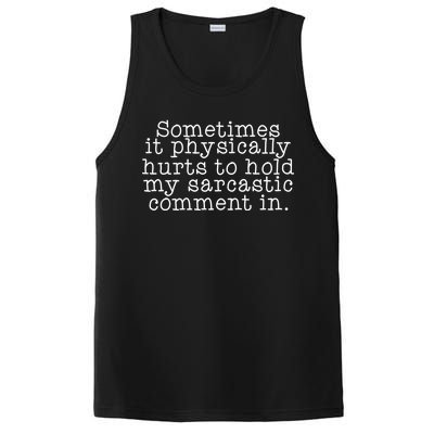 Funny Sarcastic Comment PosiCharge Competitor Tank