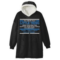 Funny Sarcastic Mind Hooded Wearable Blanket