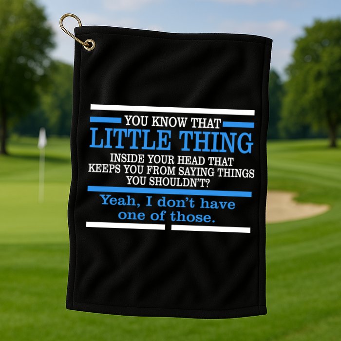 Funny Sarcastic Mind Golf Towel