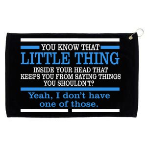 Funny Sarcastic Mind Grommeted Golf Towel