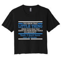 Funny Sarcastic Mind Women's Crop Top Tee