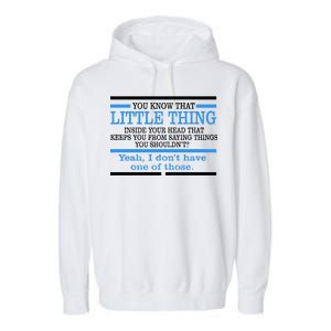 Funny Sarcastic Mind Garment-Dyed Fleece Hoodie