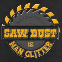 Funny Saw Dust Is Man Glitter Adult Drive Performance Visor