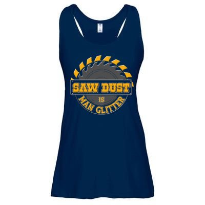 Funny Saw Dust Is Man Glitter Ladies Essential Flowy Tank