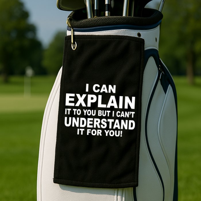 Funny Sayings I Can Explain It But I Can't Understand It For You Golf Towel
