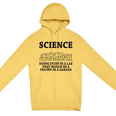 Funny Science Definition Premium Pullover Hoodie