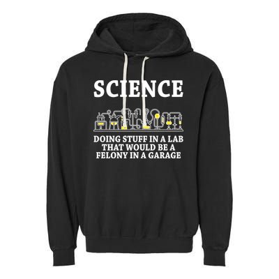 Funny Science Definition Garment-Dyed Fleece Hoodie