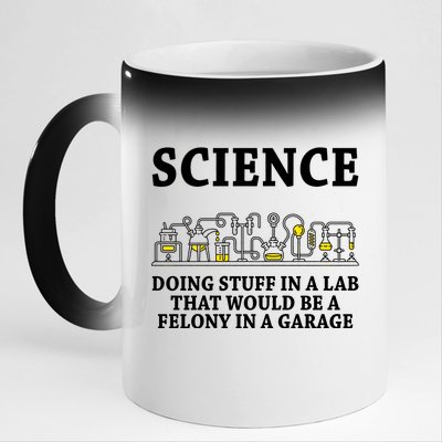 Funny Science Definition 11oz Black Color Changing Mug