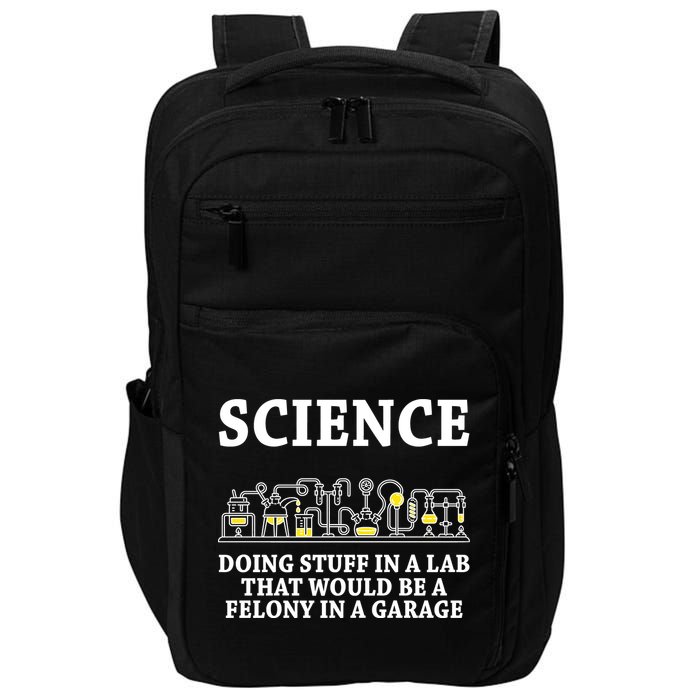 Funny Science Definition Impact Tech Backpack