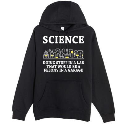 Funny Science Definition Premium Pullover Hoodie