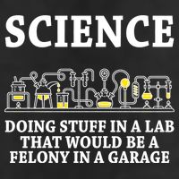 Funny Science Definition 25L Jumbo Tote