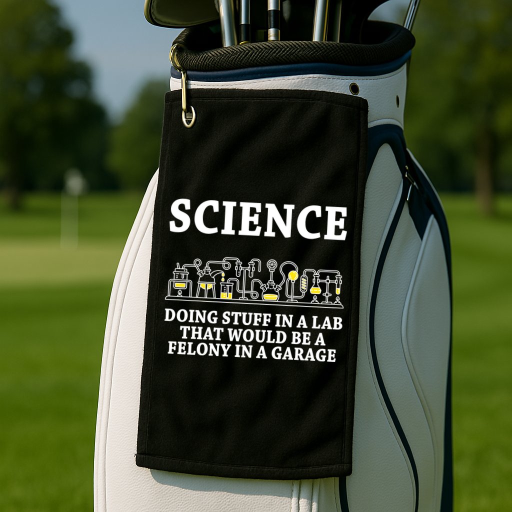 Funny Science Definition Golf Towel