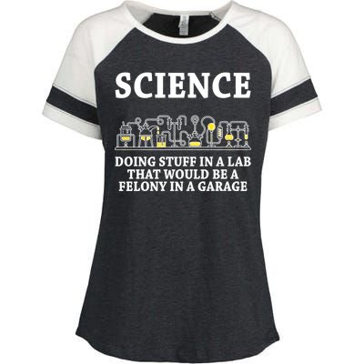 Funny Science Definition Enza Ladies Jersey Colorblock Tee