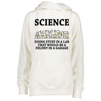 Funny Science Definition Womens Funnel Neck Pullover Hood