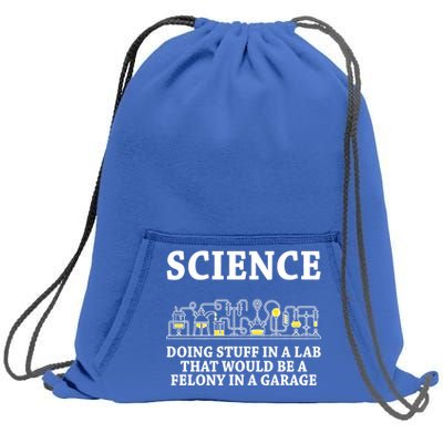 Funny Science Definition Sweatshirt Cinch Pack Bag