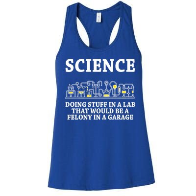 Funny Science Definition Women's Racerback Tank