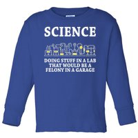 Funny Science Definition Toddler Long Sleeve Shirt