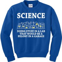 Funny Science Definition Kids Sweatshirt