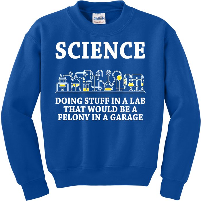 Funny Science Definition Kids Sweatshirt