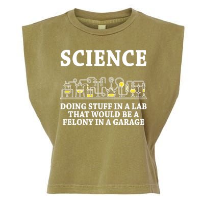 Funny Science Definition Garment-Dyed Women's Muscle Tee