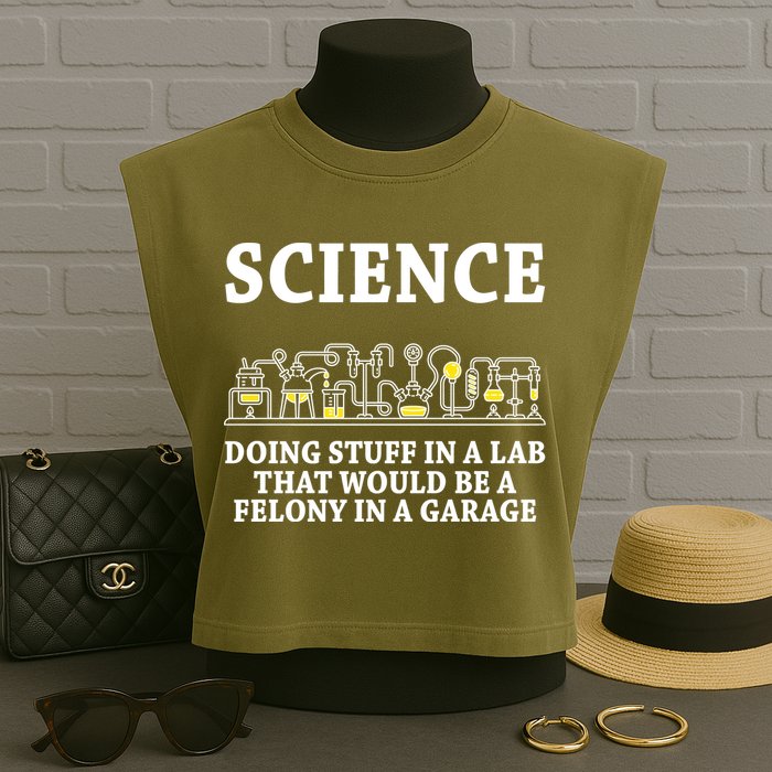 Funny Science Definition Garment-Dyed Women's Muscle Tee