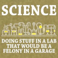 Funny Science Definition Garment-Dyed Women's Muscle Tee