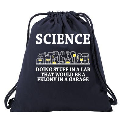 Funny Science Definition Drawstring Bag